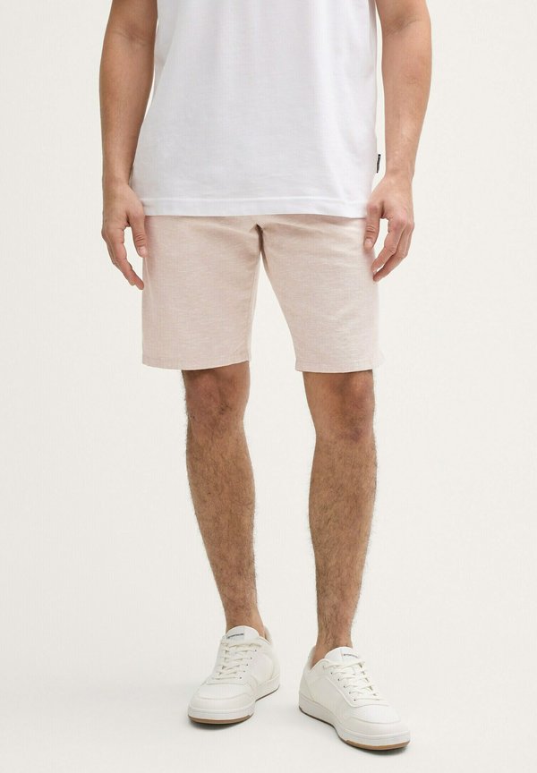 Shorts - silver ecru chambray