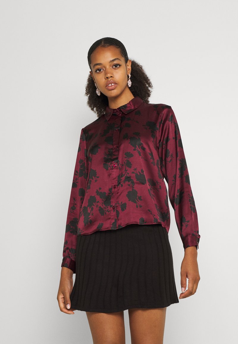 JDY JDYFIFI SHIRT - Blusa com botões - windsor wine