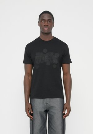 PEONY STITCH TEE - Tričko s potlačou - jet black