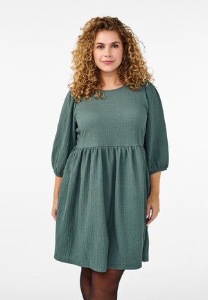 Zizzi Denní šaty - balsam green