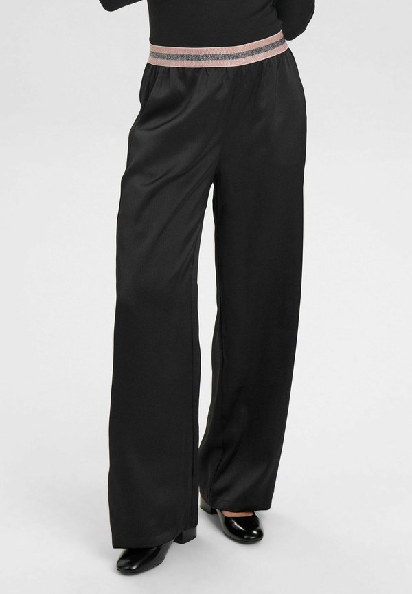 NUESME - Stoffhose - caviar