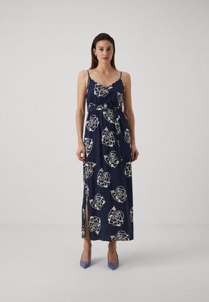 Vero Moda VMEASY SLIT V NECK DRESS  - Maxi-jurk - navy blazer