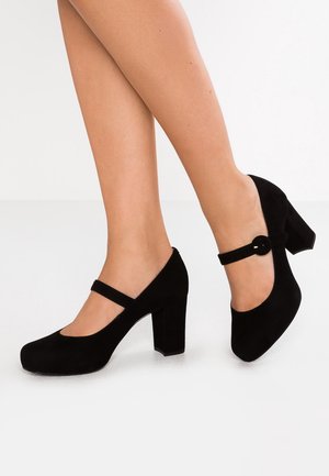 Unisa Lodičky s platformou - black