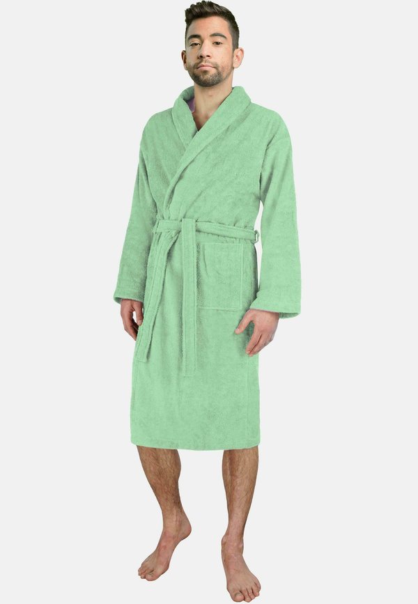 PREMIUM - Bademantel - hellgrün