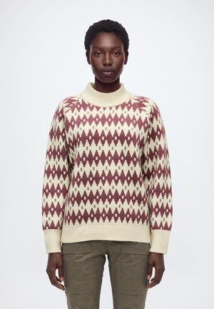 Fjällräven, ÖVIK  - Пуловер - light beige/mesa purple