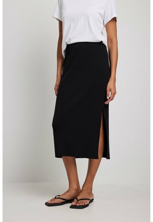A-snit nederdel - black
