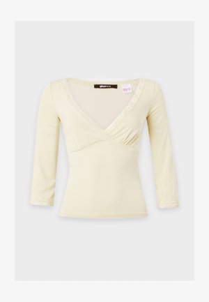 Gina Tricot, QUARTER SLEEVE - Горнище на пижама - butter yellow
