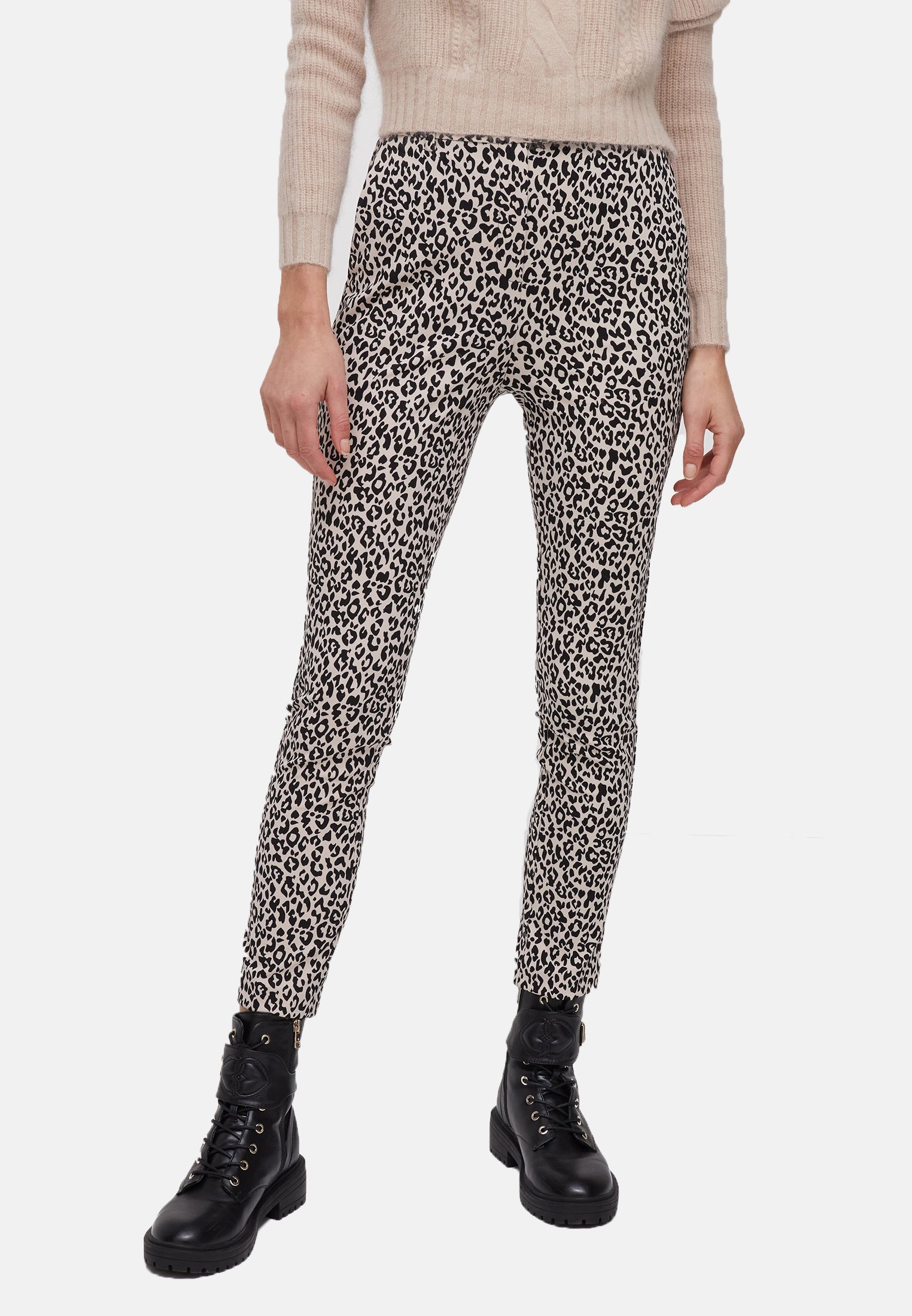 Motivi Pantaloni - beige, black/beige - Zalando.it