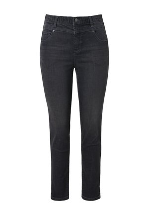LAURASØN BAUCH WEG-POCKET SUPERSTRETCH - Jeans slim fit - dark gray denim