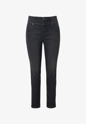 LAURASØN BAUCH WEG-POCKET SUPERSTRETCH - Jeans slim fit - dark gray denim