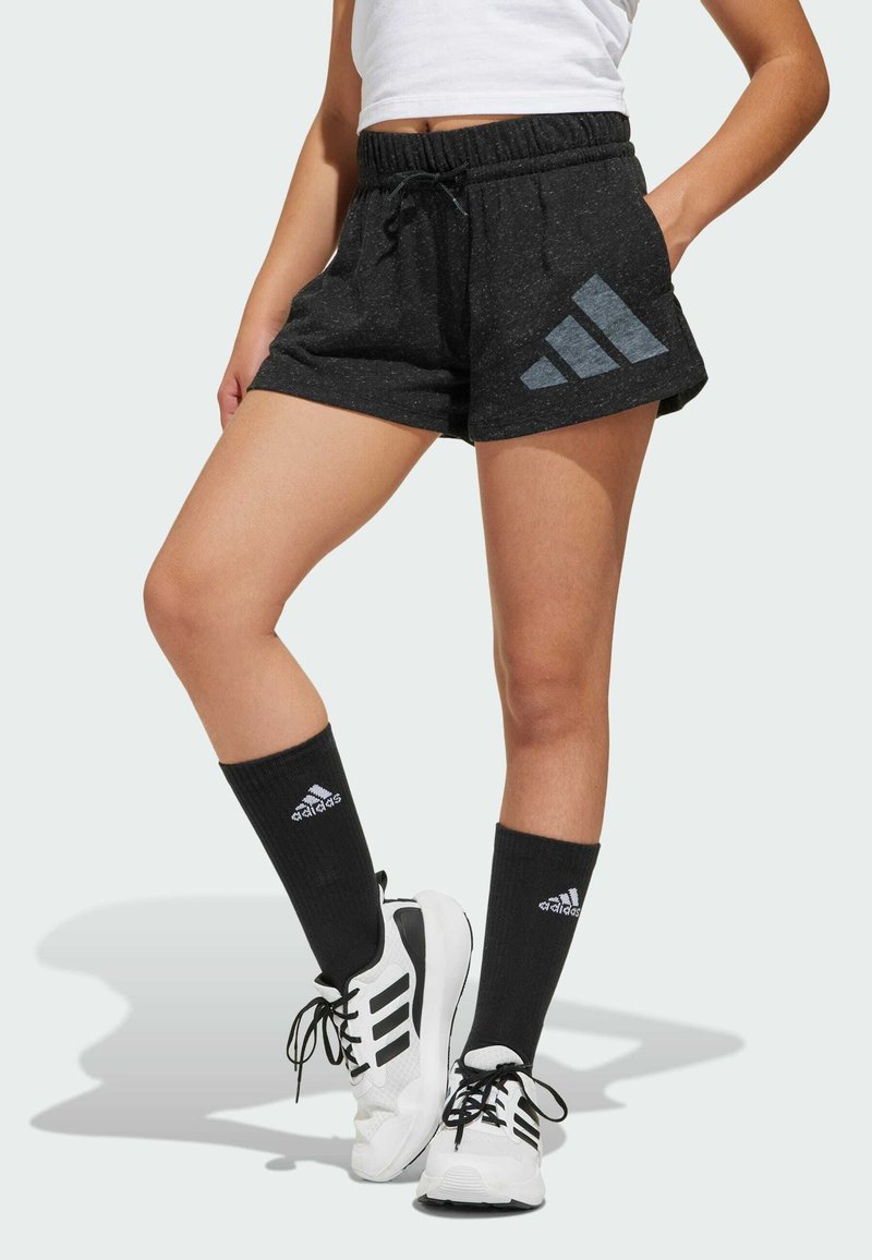 adidas Sportswear - ESSENTIALS KIDS - Short de sport - black   white, Agrandir