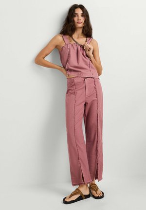 Pepe Jeans, PEPE JEANS TROUSERS FERNA PANT - Hlače - dark blush pink
