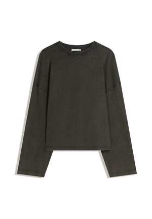 Maglietta a manica lunga - mottled dark grey