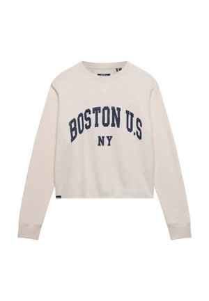 Superdry & Co, SUPERDRY ATHLETIC ESSENTIAL GRAPHIC LONG SLEEVE TOP.. - Langærmet T-shirt - oat beige marl