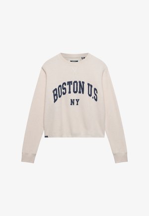 Superdry & Co, SUPERDRY ATHLETIC ESSENTIAL GRAPHIC LONG SLEEVE TOP.. - Langærmet T-shirt - oat beige marl