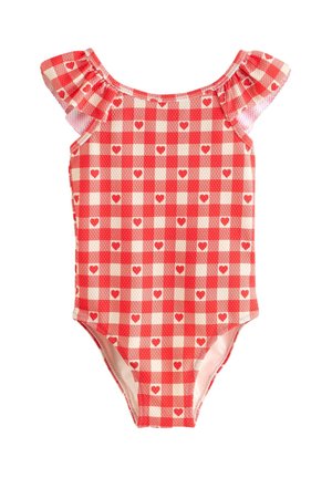 FRILL SHOULDER - Ujumistrikoo - red