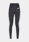 OPTIME ESSENTIALS WORKOUT 3 STRIPES 7/8 - Κολάν - black/white