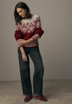 Pullover - red fairisle