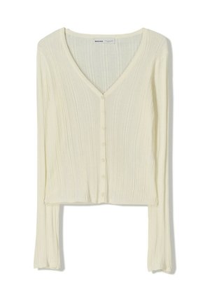 Bershka Neuletakki - white