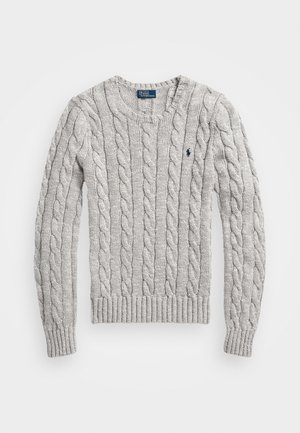 Polo Ralph Lauren CABLE-RAGG-KNIT COTTON CREWNECK SWEATER - Džemperis - off-white
