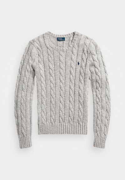 Polo Ralph Lauren CABLE-RAGG-KNIT COTTON CREWNECK SWEATER - Džemperis - off-white