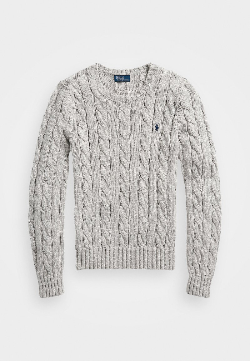 Polo Ralph Lauren CABLE-RAGG-KNIT COTTON CREWNECK SWEATER - Pulover - off-white