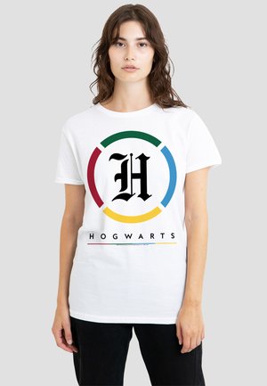 Cotton Soul, HARRY POTTER HOGWARTS OLD ENGLISH 'H' LOGO - T-Shirt print - white