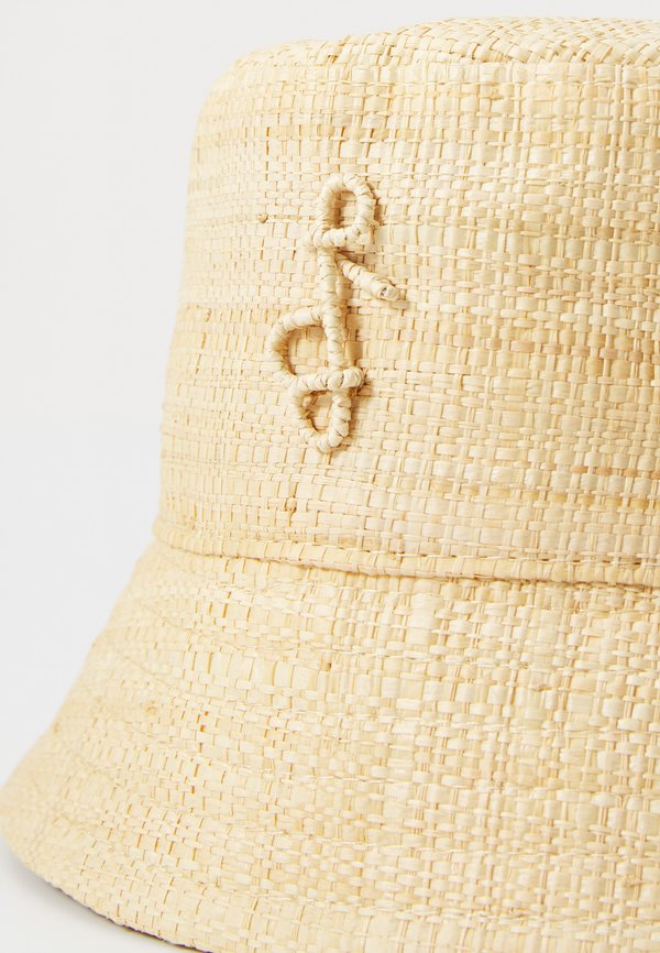 MONOGRAM EMBELLISHED BUCKET HAT - Hat - beige2