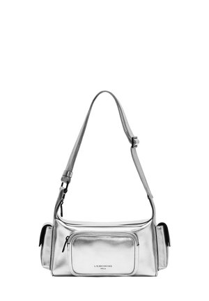 LÄSSIGE IN METALLIC-OPTIK - Sac à main - silber