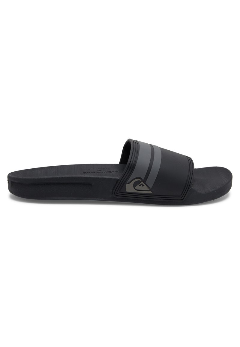 Quiksilver - RIVI SLIDE - Badsandaler - black black grey, Förstora