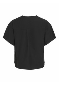 VILA VIPRISILLA V-NECK - Palaidinė - black beauty