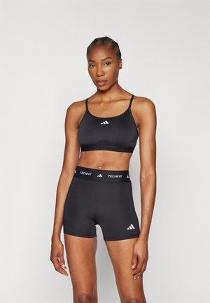 adidas Performance 3STRIPES - Light support sports bra - black