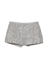 SEQUIN - Shorts - silver-coloured