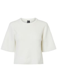 PCSILLY SS O-NECK BC - T-shirts - cloud dancer