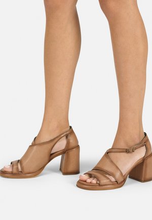 High heeled sandals - taupe