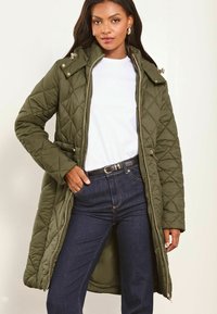 Lipsy PETITE FIT - SHOWER RESISTANT QUILTED - Zimski plašč - khaki green