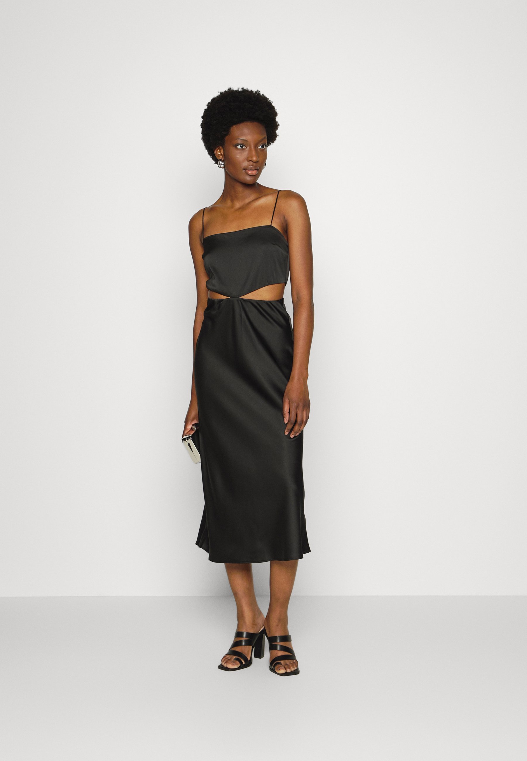 midi cocktail dress with slit