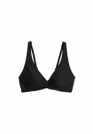 Kappahl, BIKINI TOP WITH TWISTED DETAIL - Bikinitop - black