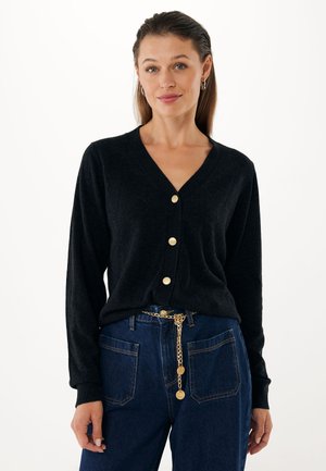 ARALIA - Strickjacke - black