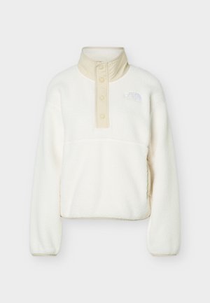 The North Face, CRAGMONT SNAP 1/2 JACKET - Fleecepullover - white dune/desert stone