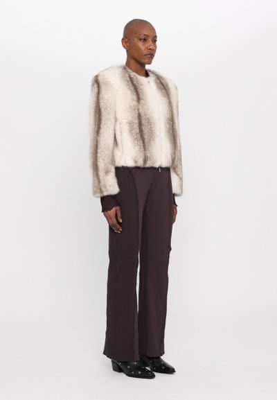 STAND STUDIO KARLY JACKET - Kunstlederjacke - natural white