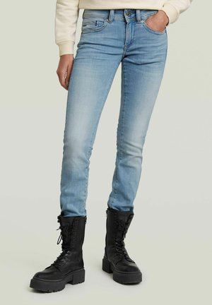G-STAR, MIDGE SADDLE MID STRAIGHT JEANS - Jean slim - lt indigo aged