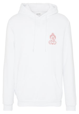 Φούτερ με κουκούλα - white