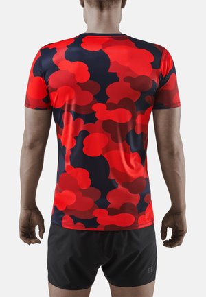 CAMOCLOUD SHORT SLEEVE - T-shirt print - lava peacoat