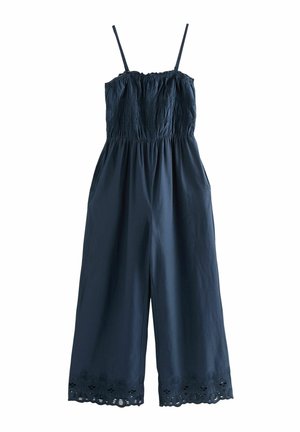 SHIRRED WIDE LEG  - Mono - navy