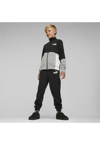 Puma - COLORBLOCK SUIT UNISEX SET - Verryttelypuku - black Pienoiskuva 1