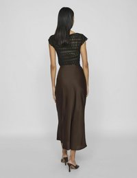 VILA VIELLETTE SKIRT - A-vonalú szoknya - coffee bean