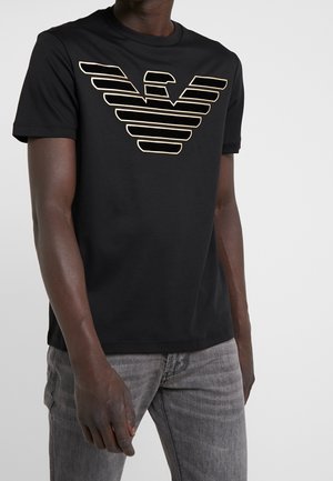 T-shirt con stampa - black
