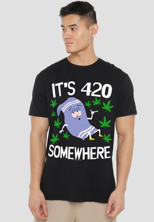 SOUTH PARK TOWLIE IT'S 420 SOMEWHERE - Print T-shirt - black