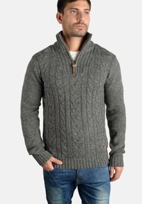 Solid - SDPANKRAZ - Trui - dark grey Miniatuurafbeelding 1